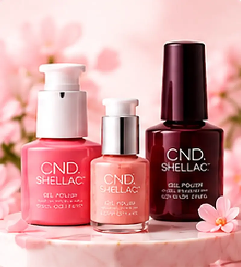 Bộ Sơn Gel CND Shellac Tông Hồng Đỏ 3 Màu